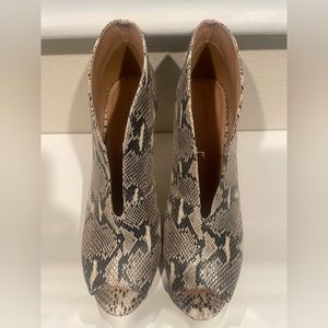 Brand new snake skin booties
